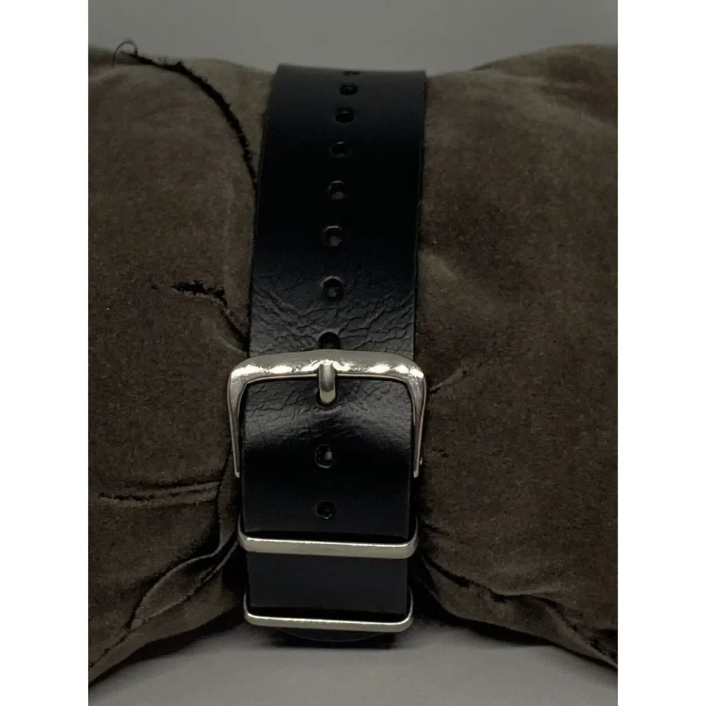 Michael Kors MK4285 Women's Black Leather Analog Gold Dial Quartz Watch GE256